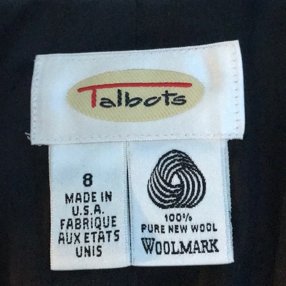 Vintage Talbots 100% Wool blazer Made in USA lined - Picture 5 of 7